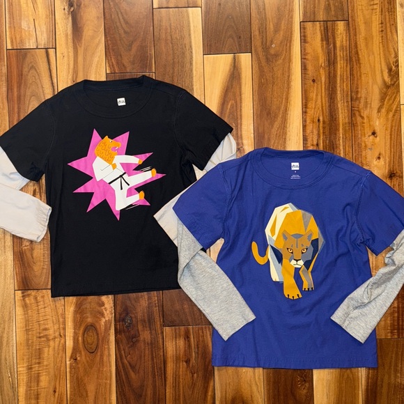 Tea Collection Graphic Long Sleeve Bundle - Picture 1 of 5